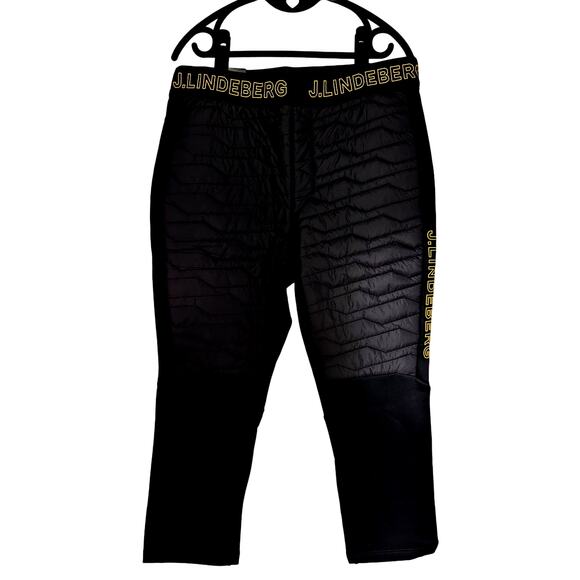 J.Lindeberg Black Aerial Hybrid Insulated Thermal Leggings - Picture 3 of 11